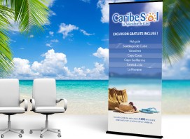 Caribe Sol Roll-Up Banner