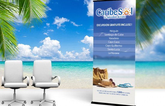 Caribe Sol Roll-Up Banner