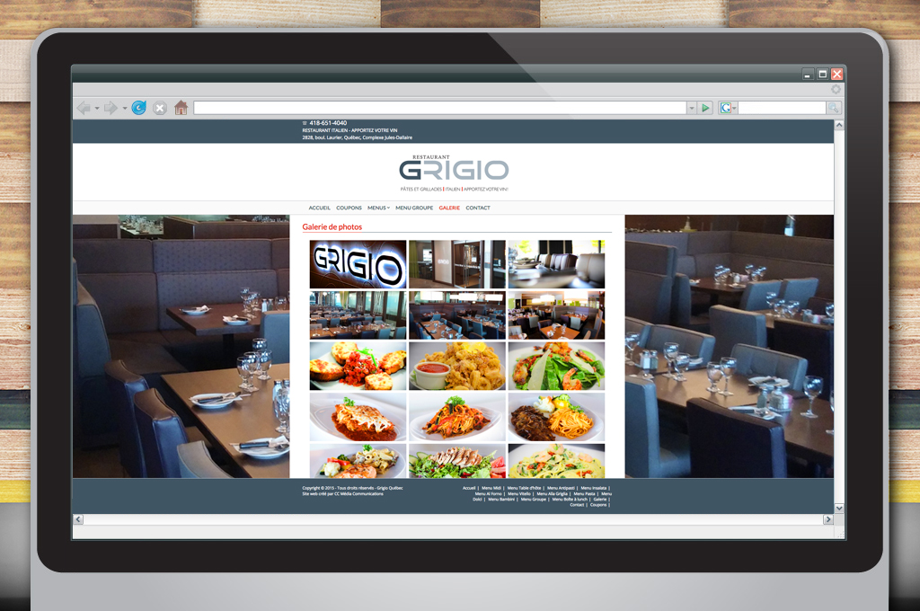 Restaurant Grigio Site web3